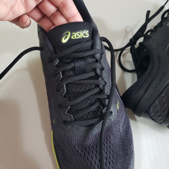 Oasics Men's Running Shoes Green and Black, excellent condition - Picture 13 of 16